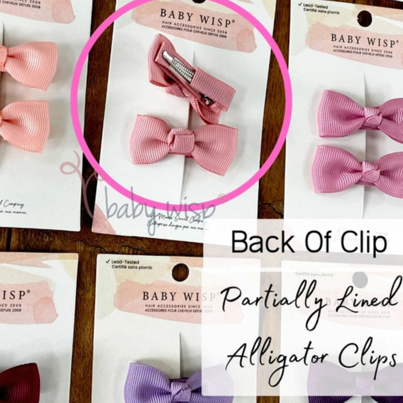 Diya Todder Ribbon Hairbows 2 Pack Alligator Clips