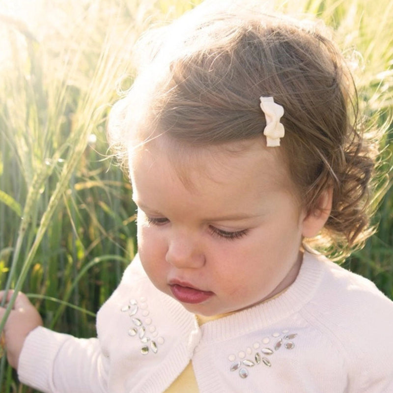 Tiny Tuxedo Bows 5 Pack Snap Clips