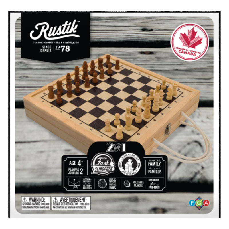Chess + Fast Slingpuck Set