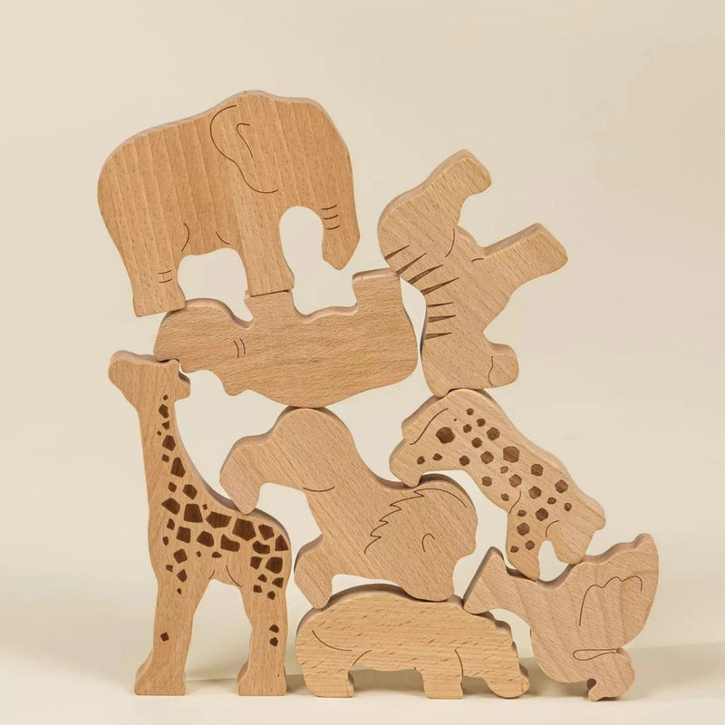 Wooden Balance Puzzle - Safari