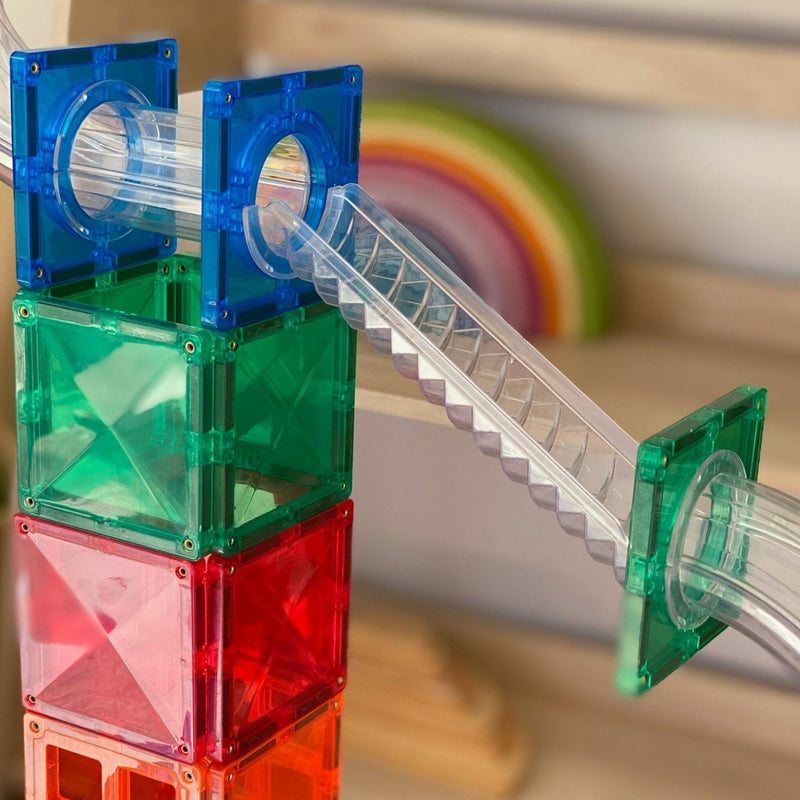 Magnetic Tiles Rainbow - Ball Run Pack 92 pcs