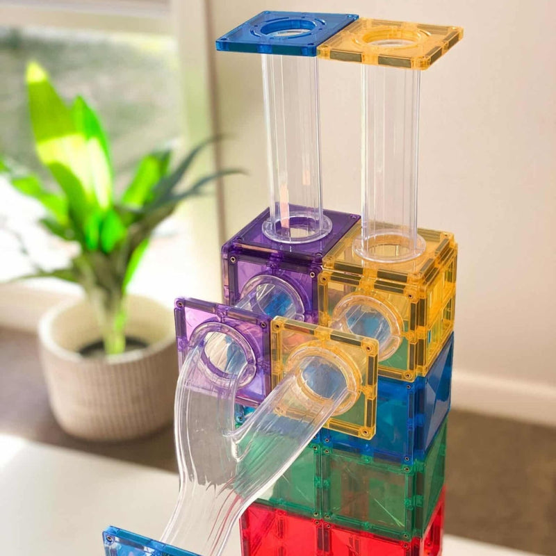 Magnetic Tiles Rainbow - Ball Run Pack 92 pcs