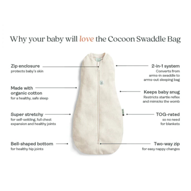 Organic Cocoon Swaddle Bag 1.0 Tog