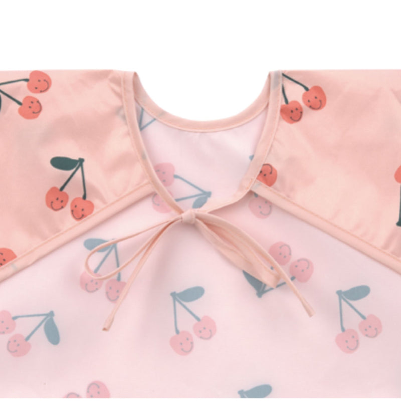 Long Sleeve Bib (2 pcs) - Happy Fruits, Cherry