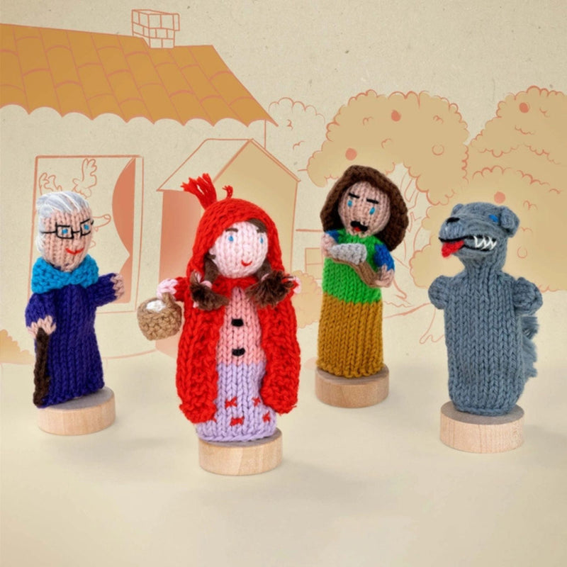 Organic Cotton Finger Puppets Story Pack - Little Red