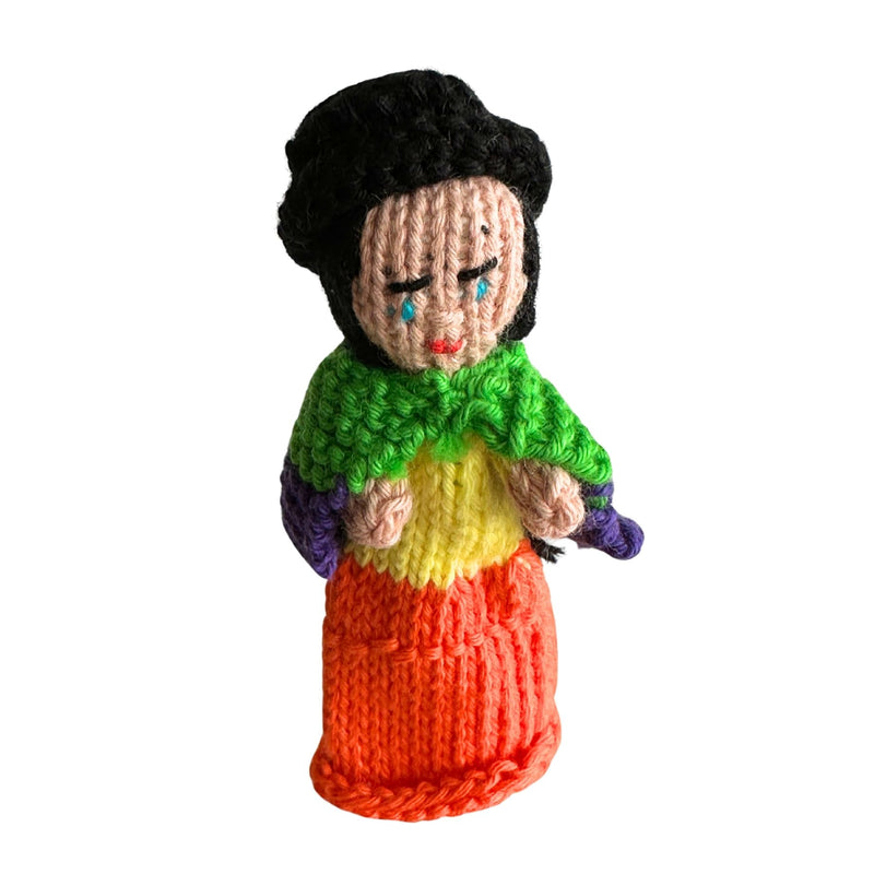 Organic Cotton Finger Puppet - Andean Girl