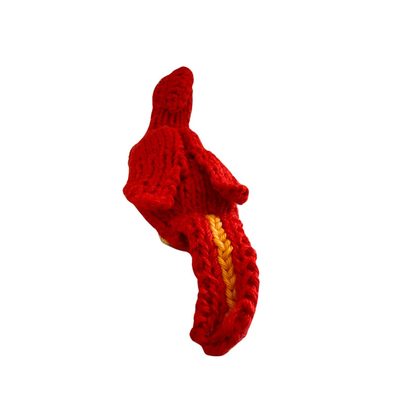 Organic Cotton Finger Puppet - Cardinal