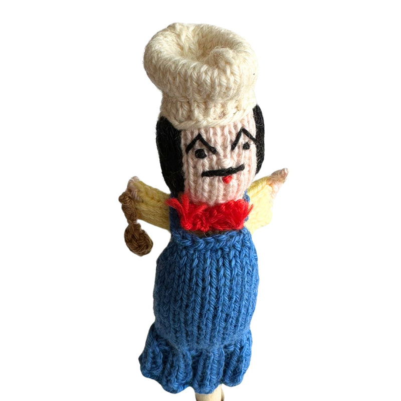 Organic Cotton Finger Puppet - Chef