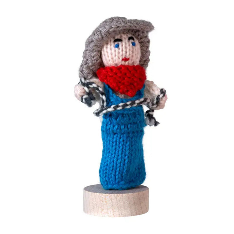 Organic Cotton Finger Puppet - Cowboy