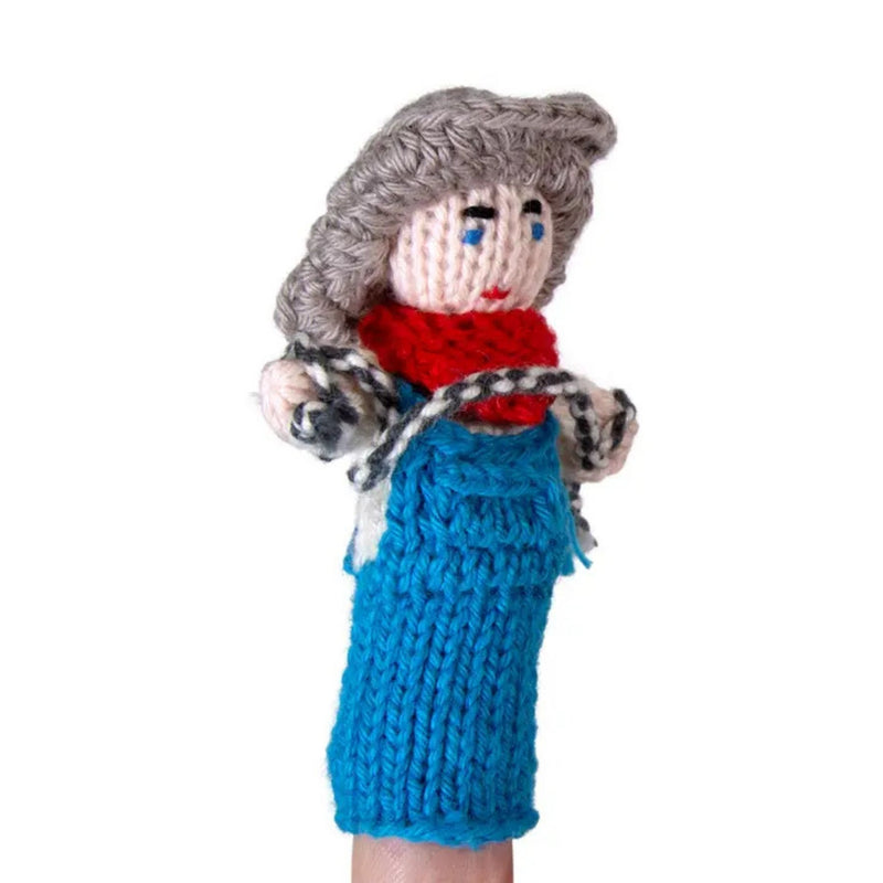 Organic Cotton Finger Puppet - Cowboy