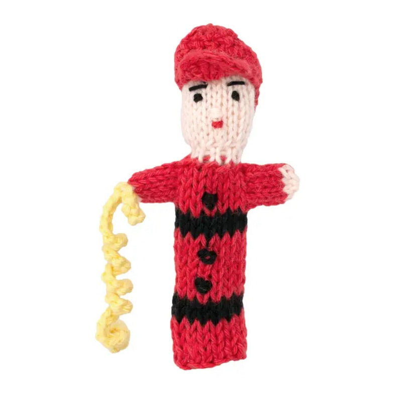 Organic Cotton Finger Puppet - Firefighter