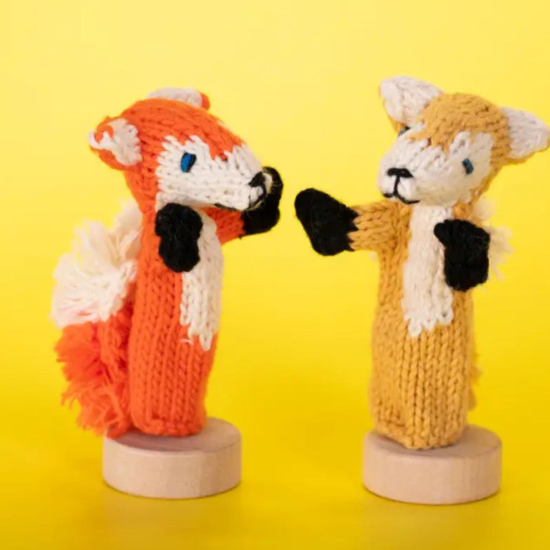 Organic Cotton Finger Puppet - Fox