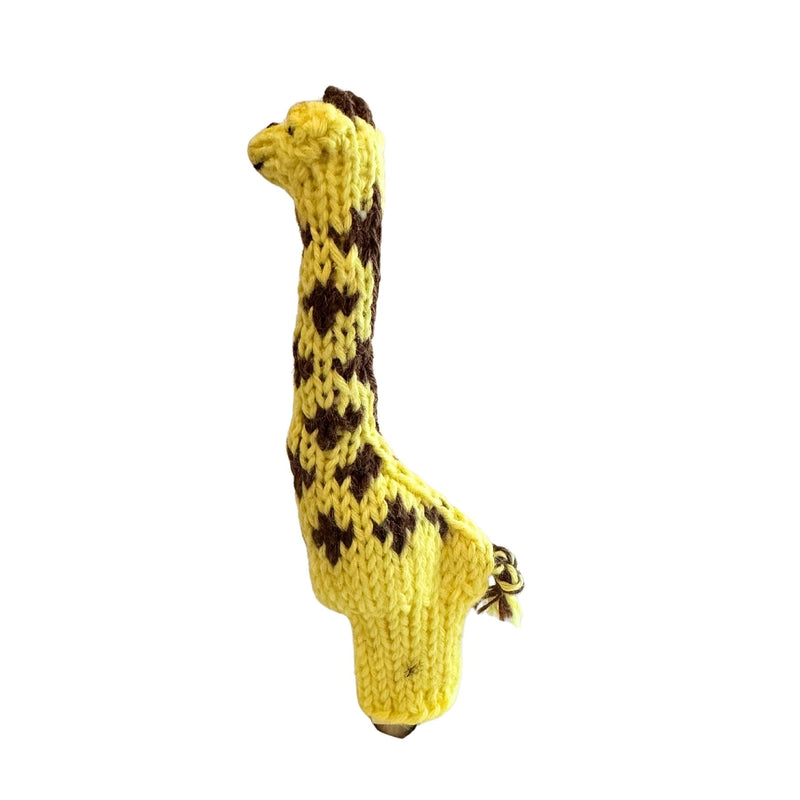 Organic Cotton Finger Puppet - Giraffe
