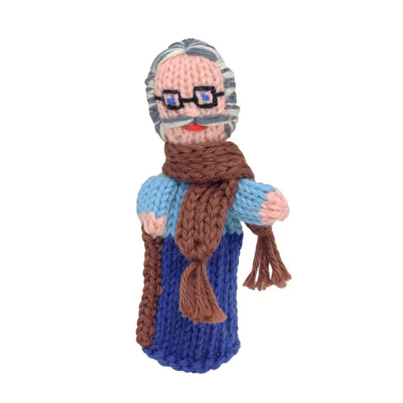 Organic Cotton Finger Puppet - Grandfather