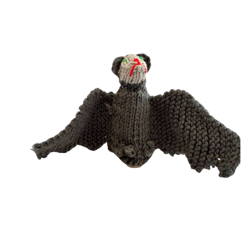 Organic Cotton Finger Puppet - Bat