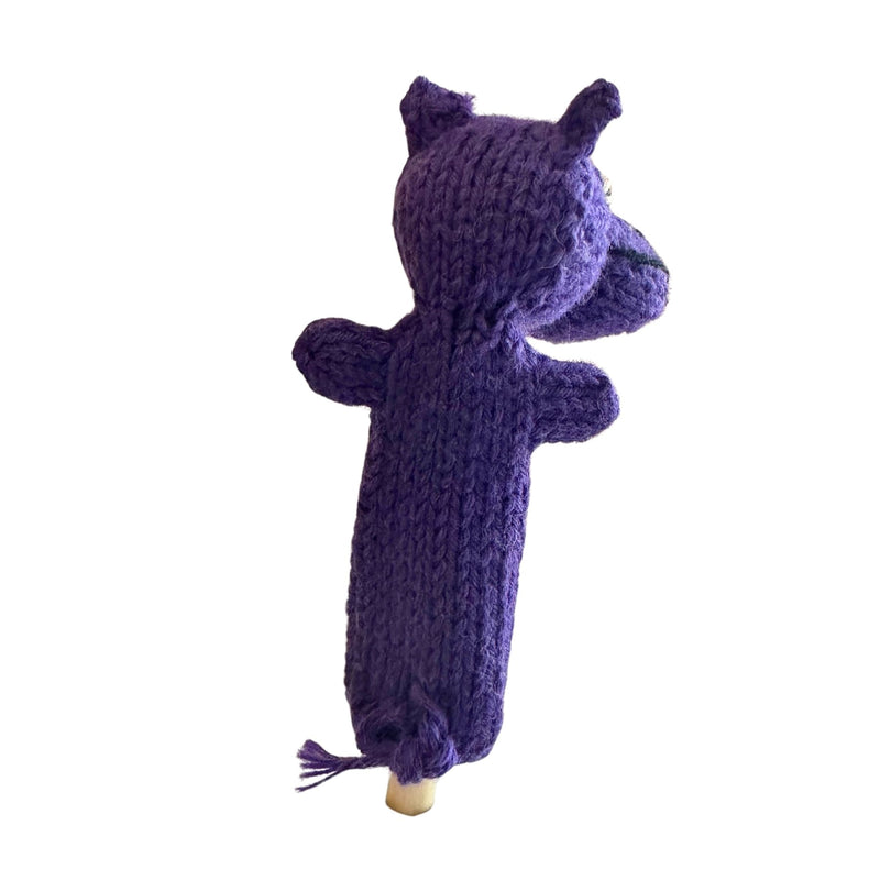 Organic Cotton Finger Puppet - Hippo
