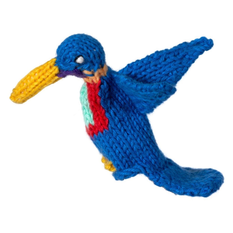 Organic Cotton Finger Puppet - Hummingbird