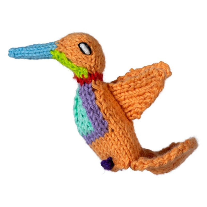 Organic Cotton Finger Puppet - Hummingbird