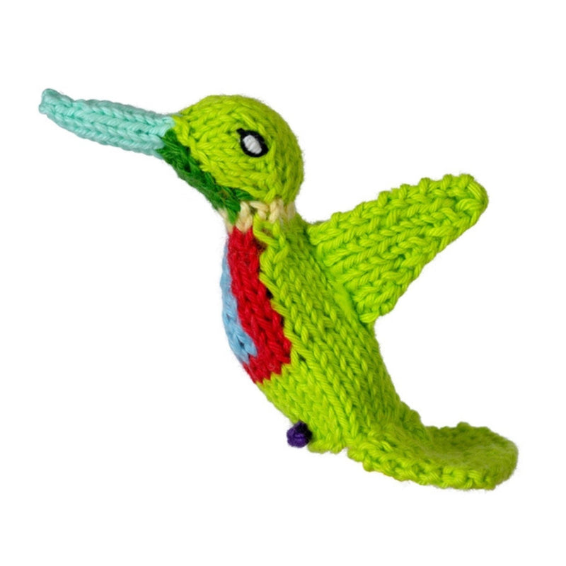 Organic Cotton Finger Puppet - Hummingbird