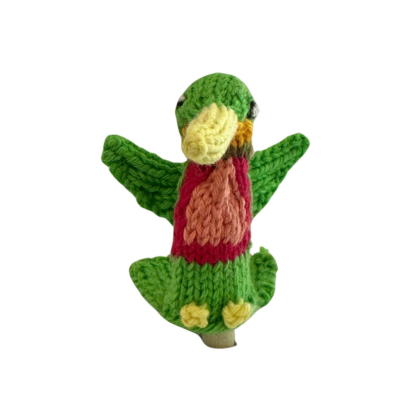 Organic Cotton Finger Puppet - Hummingbird