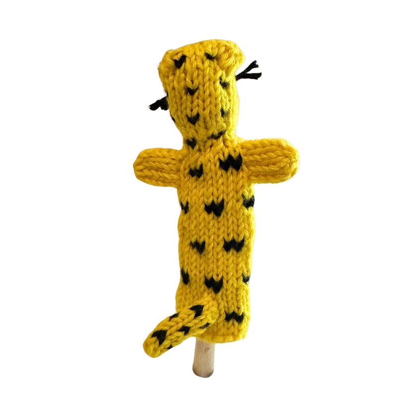 Organic Cotton Finger Puppet - Jaquar