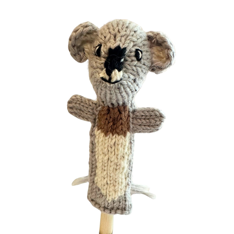 Organic Cotton Finger Puppet - Koala