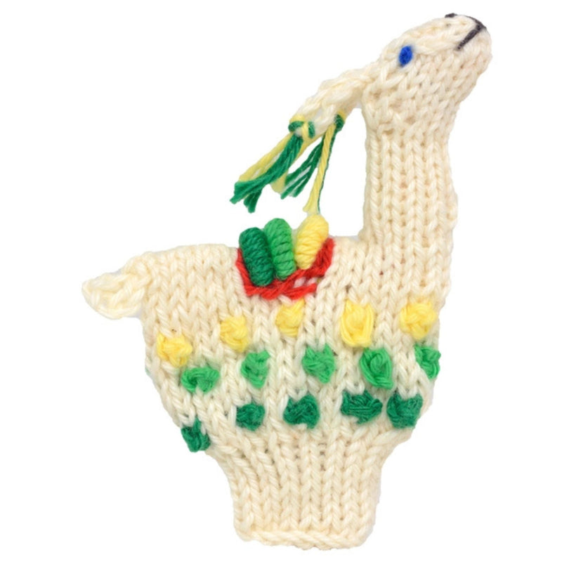 Organic Cotton Finger Puppet - Llama