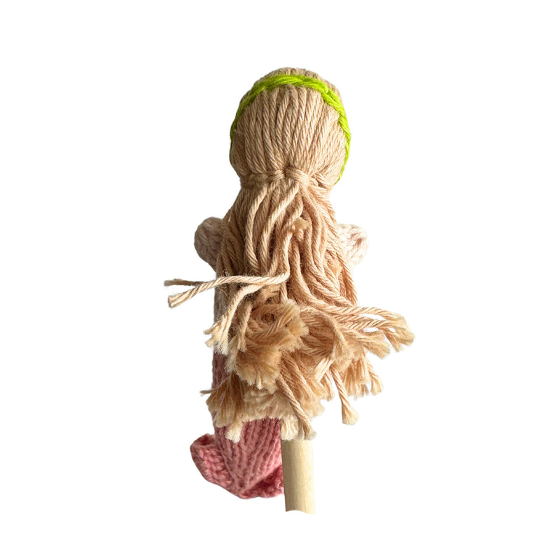 Organic Cotton Finger Puppet - Mermaid