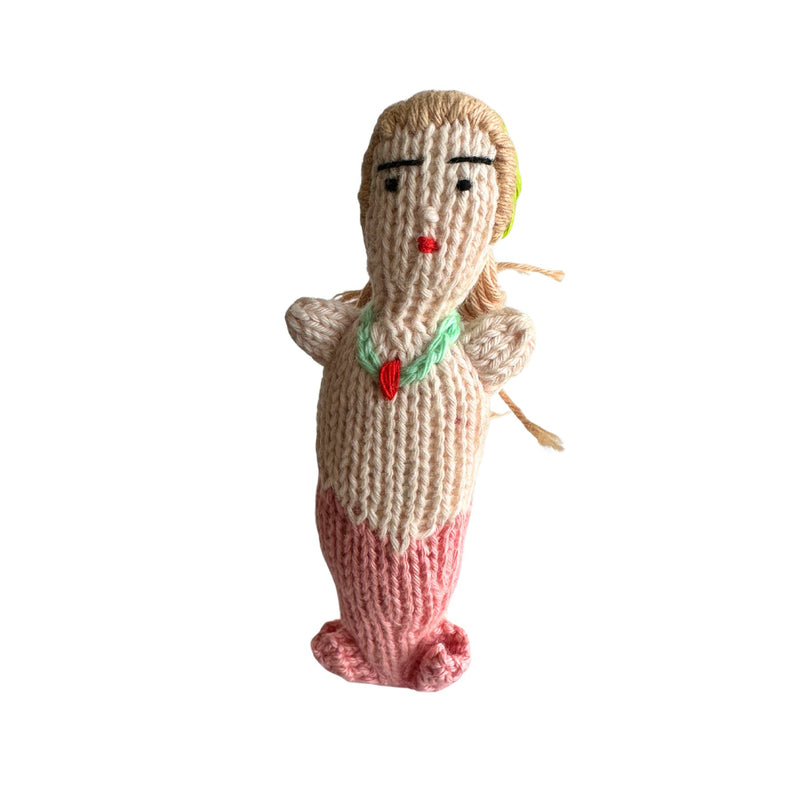 Organic Cotton Finger Puppet - Mermaid