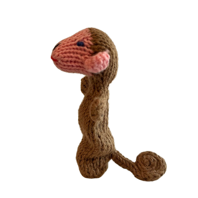 Organic Cotton Finger Puppet - Monkey