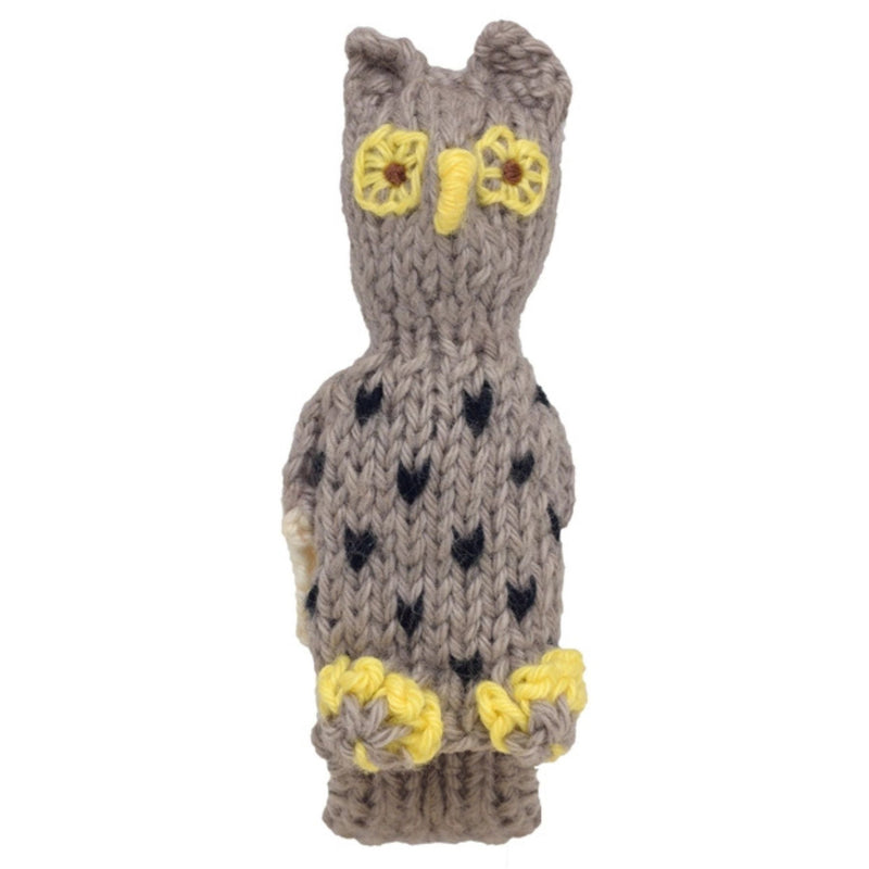 Organic Cotton Finger Puppet - Owl