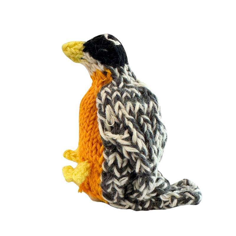 Organic Cotton Finger Puppet - Robin