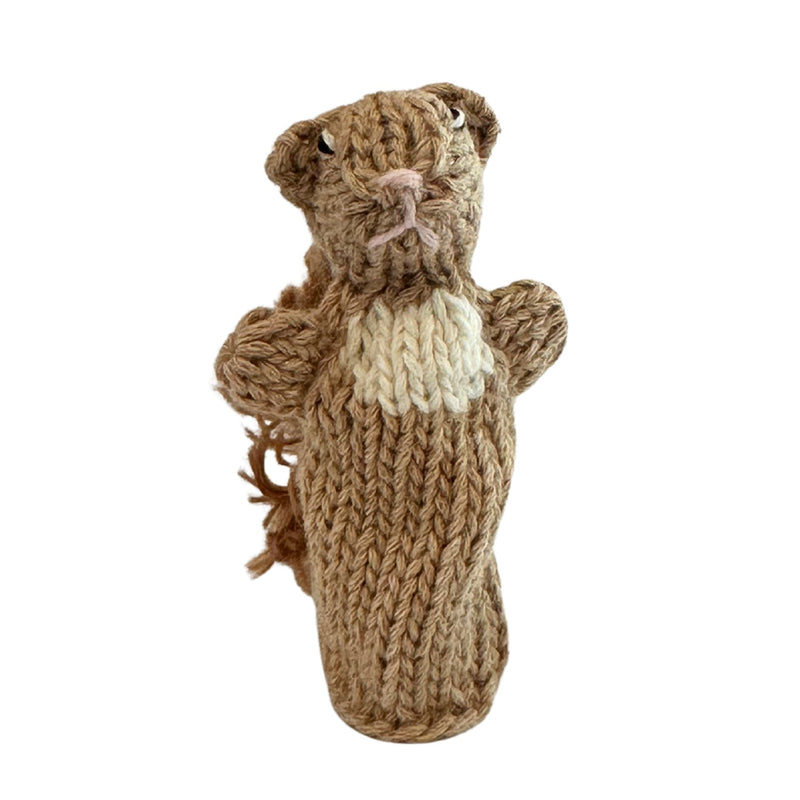 Organic Cotton Finger Puppet - Squirrel