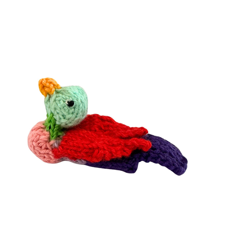 Organic Cotton Finger Puppet - Tropical Bird