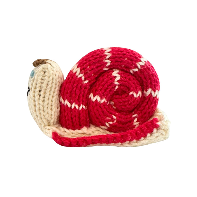 Organic Cotton Finger Puppet - Snail