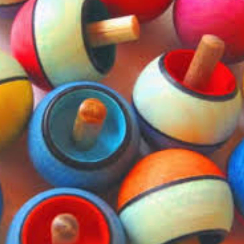 Upside-Down Confetti Spin Top