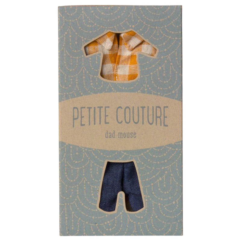 Yellow Checked Shirt and Pants, Dad Mouse