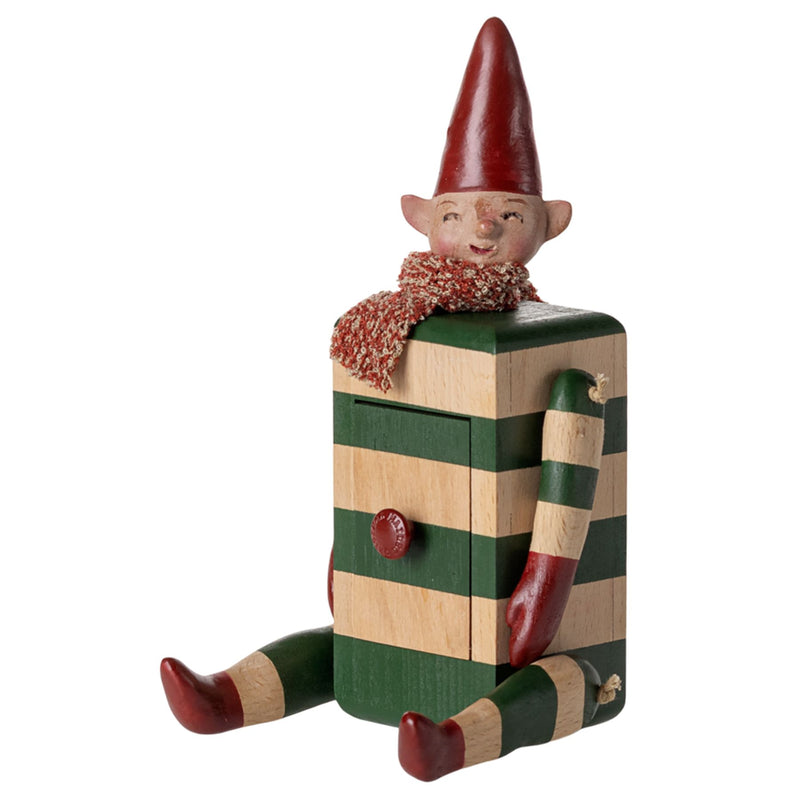Wooden Elf with Drawer