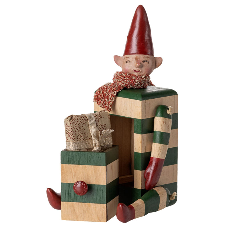 Wooden Elf with Drawer