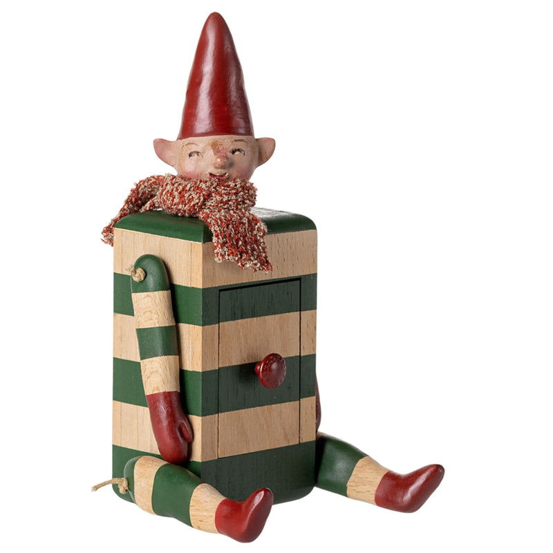 Wooden Elf with Drawer