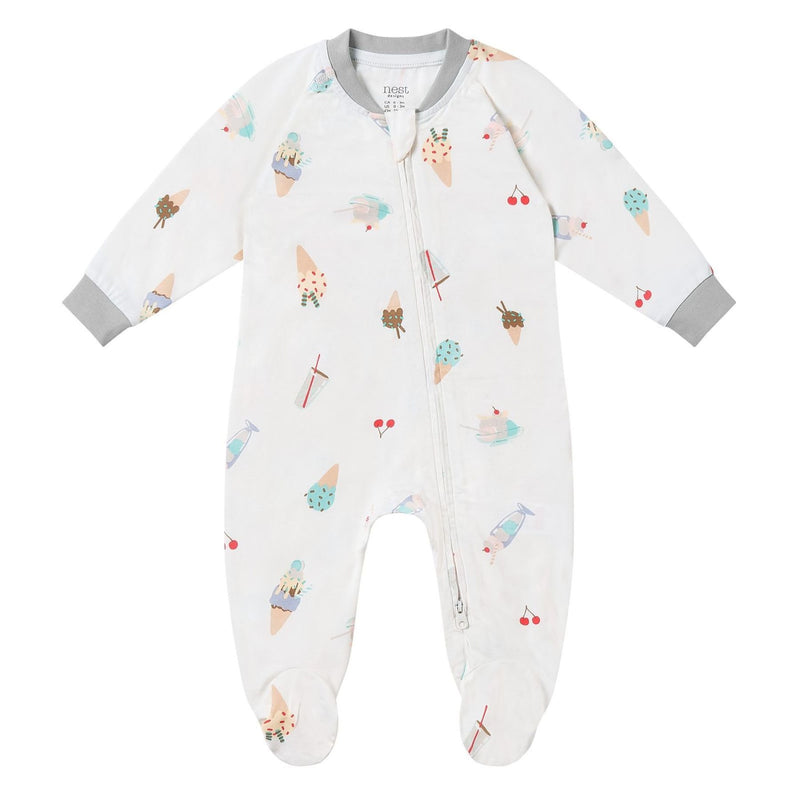 Bamboo Avocado Jersey Footed Sleeper