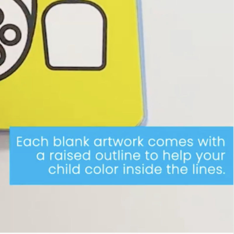 Raised Colouring Book