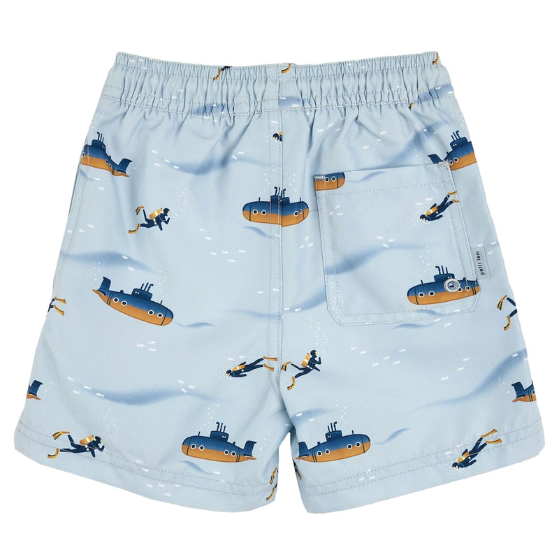 Submarine Print Swim Trunks