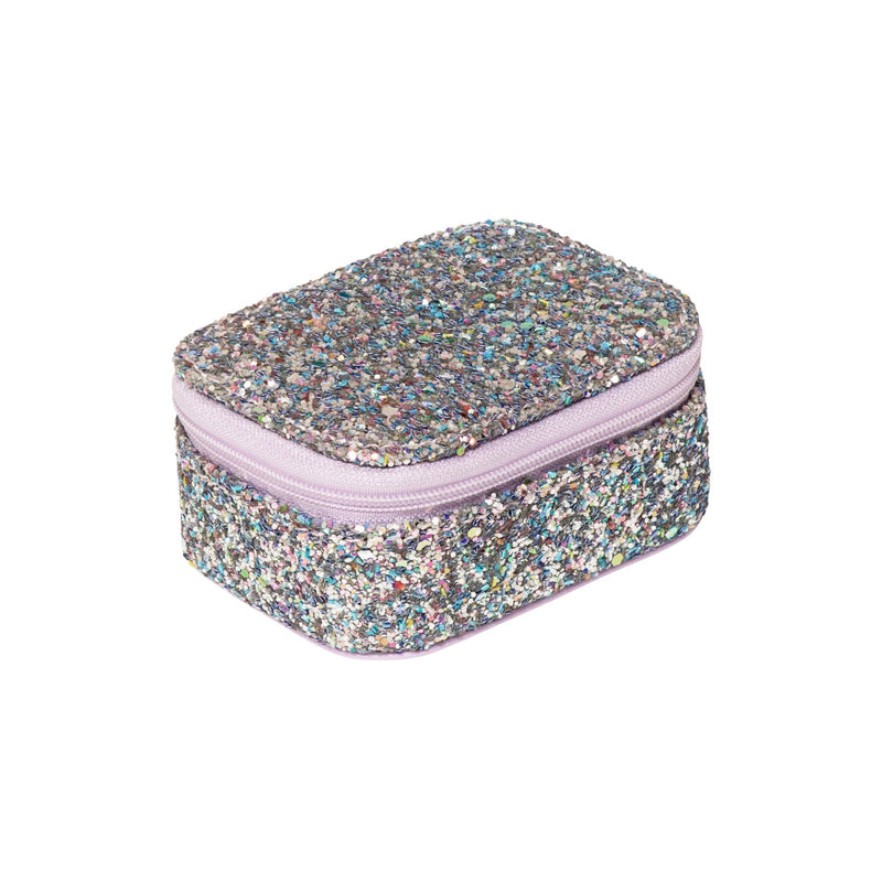 Lilac Confetti Glitter Mini Jewellery Box