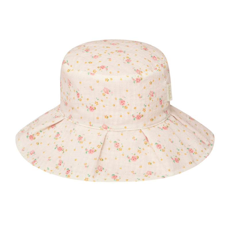 Tine Blossom Pleated Reversible Sun Hat