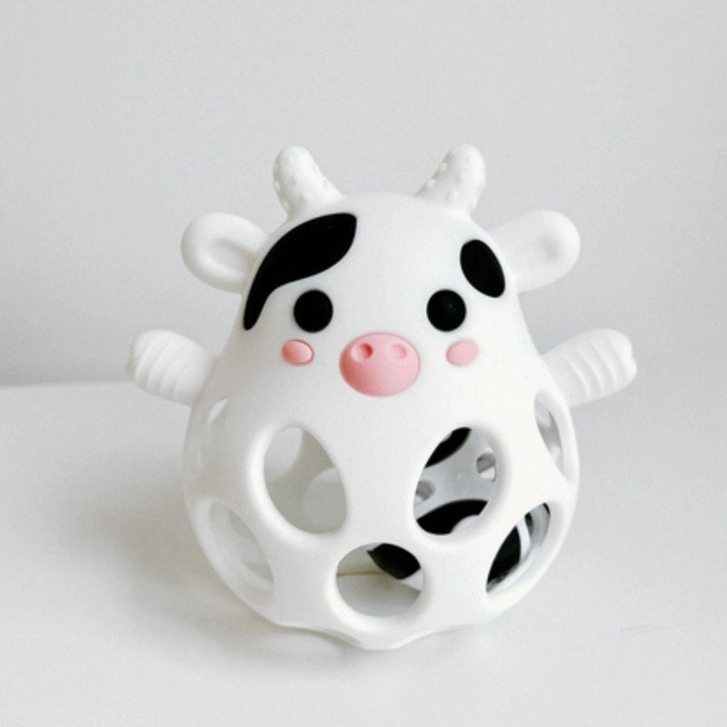 Silicone Millie The Cow Chew + Rattle