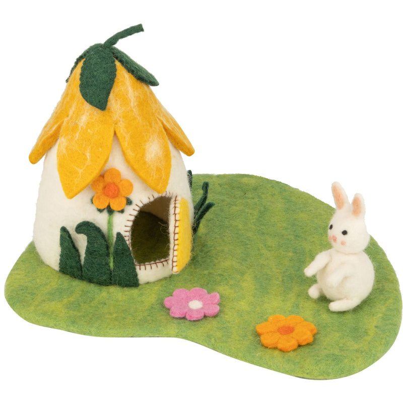 Felt Floral Fairy House