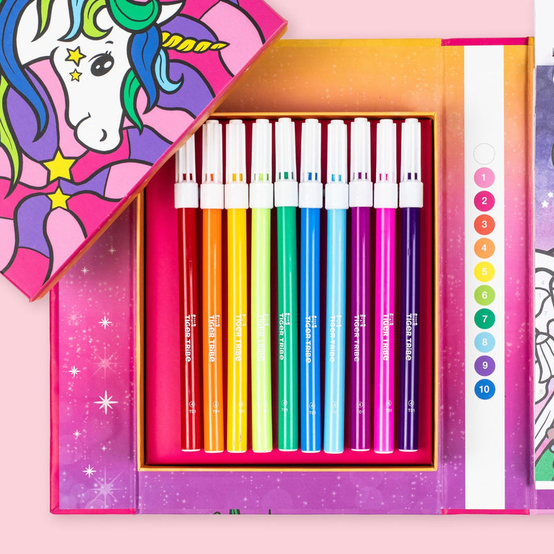 Colour by Number - Unicorn Dreaming