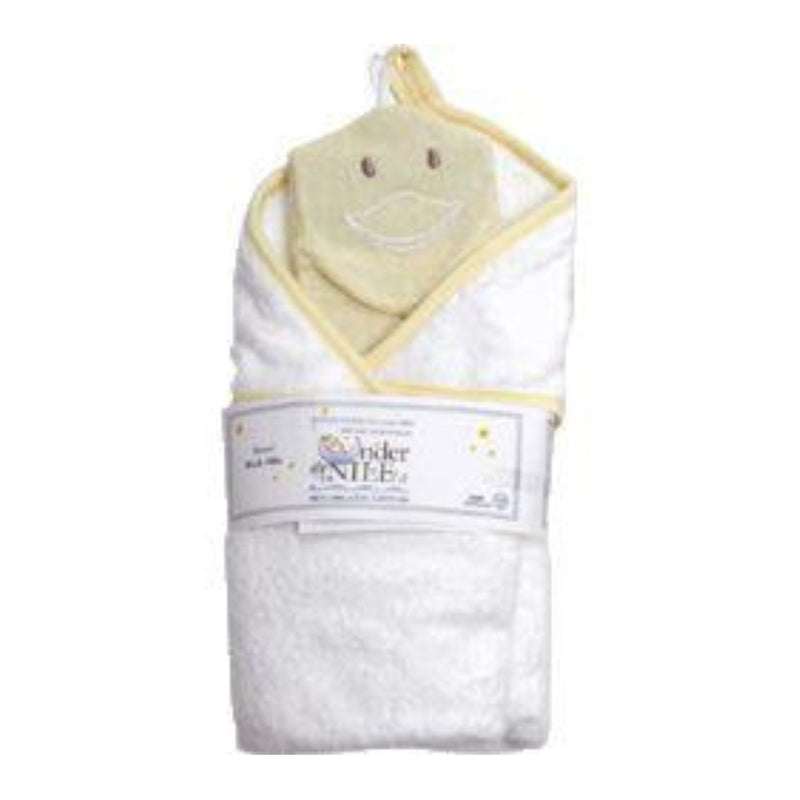 Organic Cotton Deluxe Hooded Towel + Washcloth Set