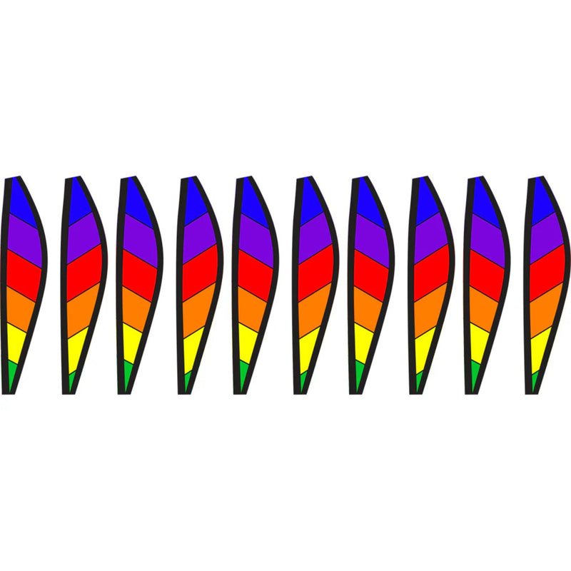 Wind Garden Hot Air Balloon - Chevron Rainbow